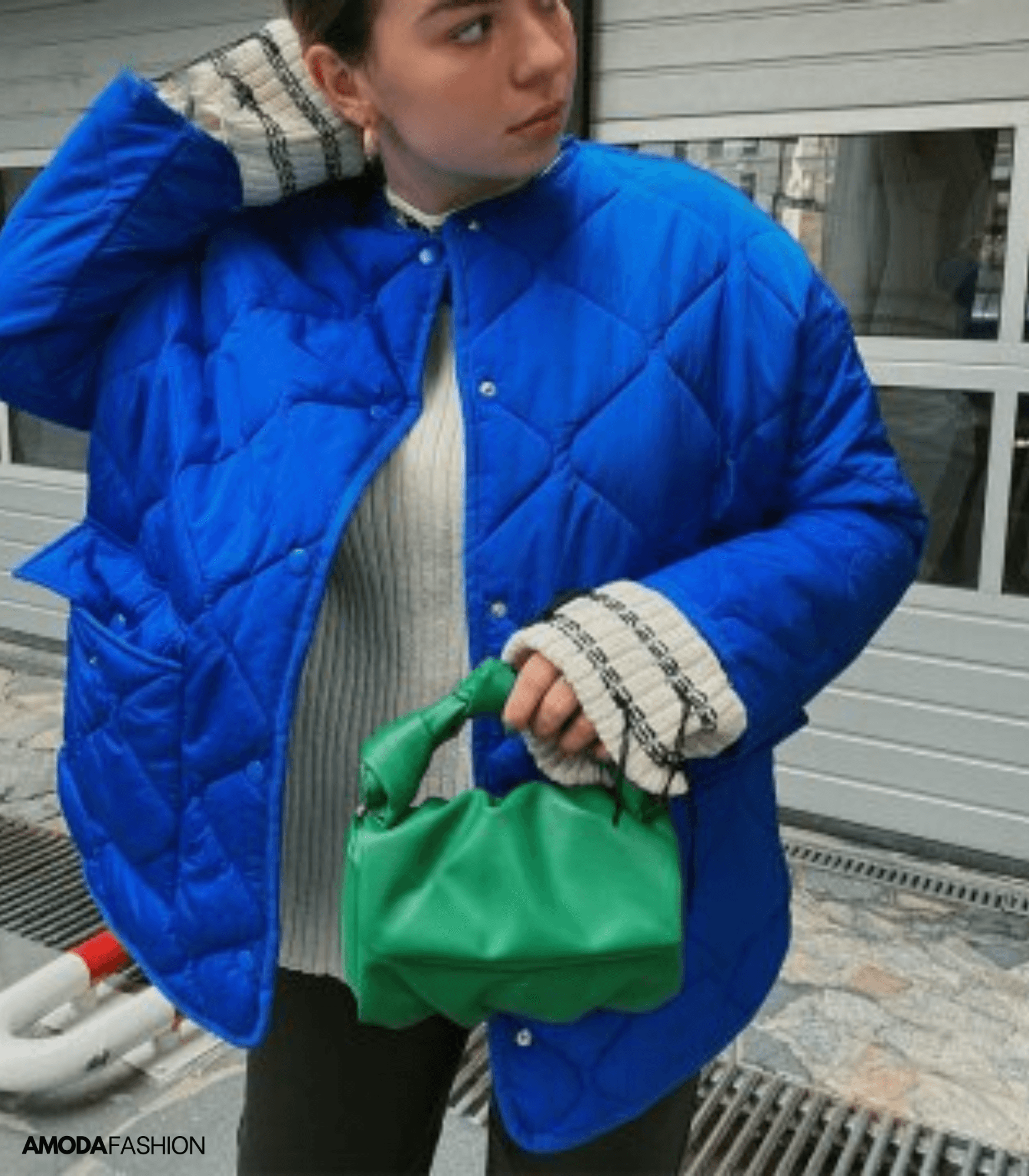 Padded, loose-fitting jacket in plus sizes
