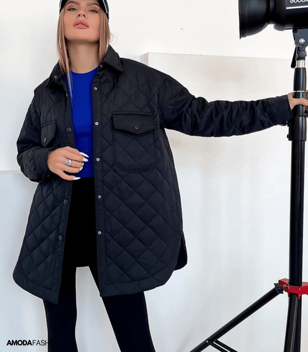 Padded, loose-fitting jacket in plus sizes