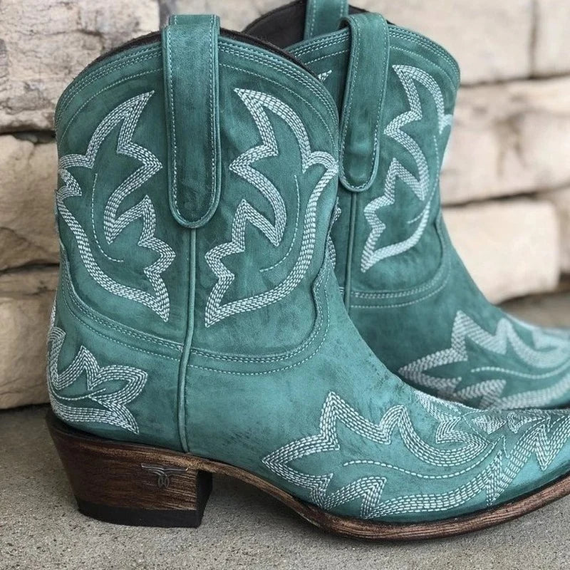 GR | Women's Western Cowboy Boots Brown