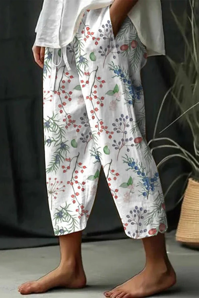 GR | Casual Unique Printed Button Pocket Pants