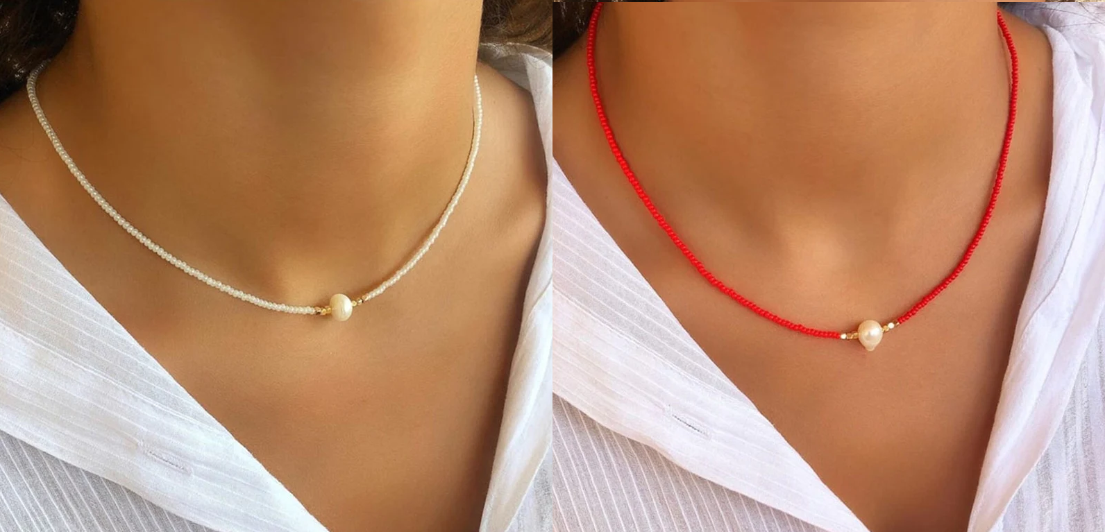 GR | Necklace with Natural Pearls