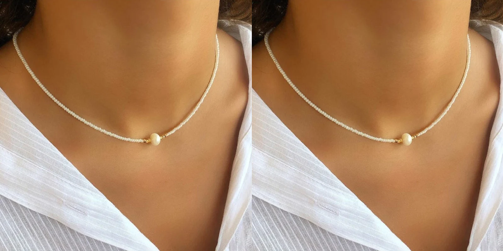 GR | Necklace with Natural Pearls
