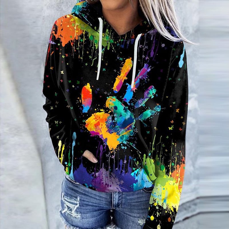 GR Digital Print Casual Sweater
