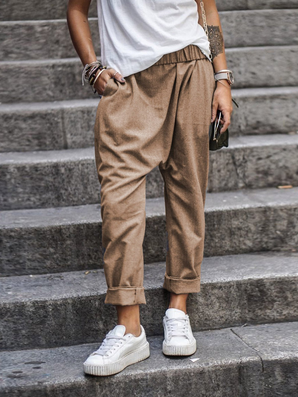 GR | Casual linen trousers look