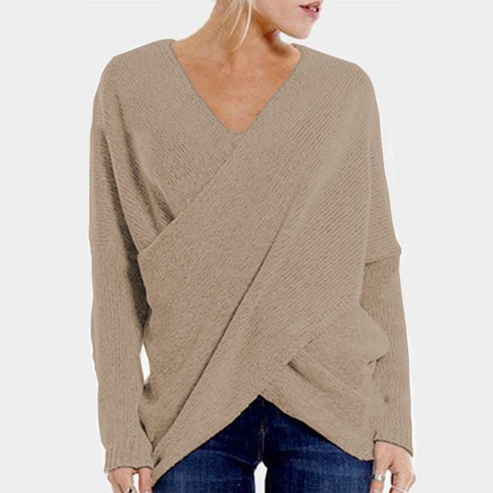 GR Gekreuzter Pullover