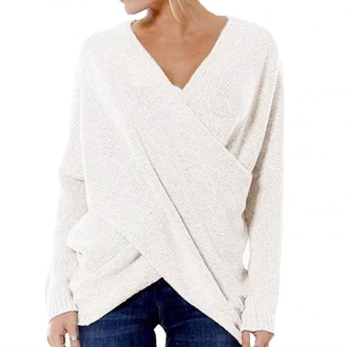 GR - Damen Crossover Strickpullover