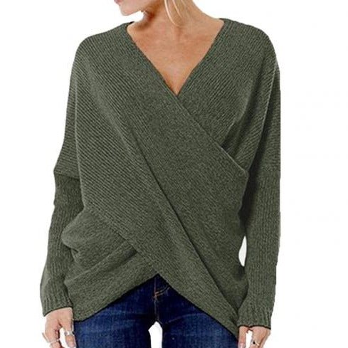 GR | Damen Pullover mit Kreuzdetail
