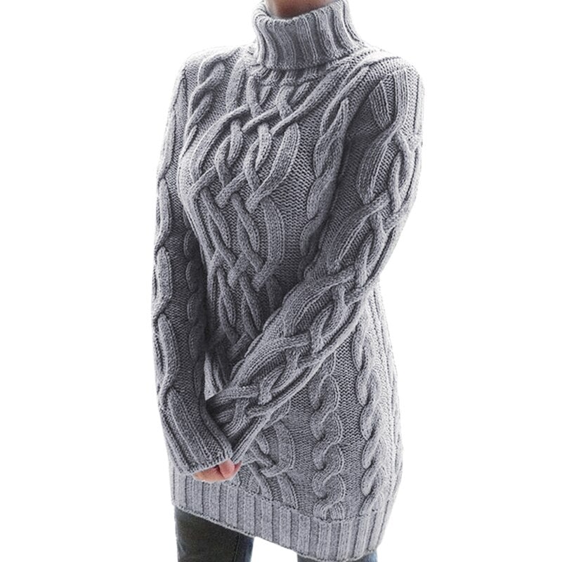 GR  - Halte dich kuschelig warm mit diesem stylischen Strickkleid