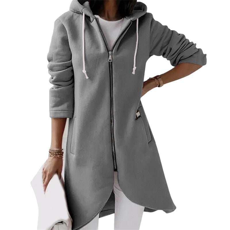 GR Jacket | Comfortable long hooded vest for women