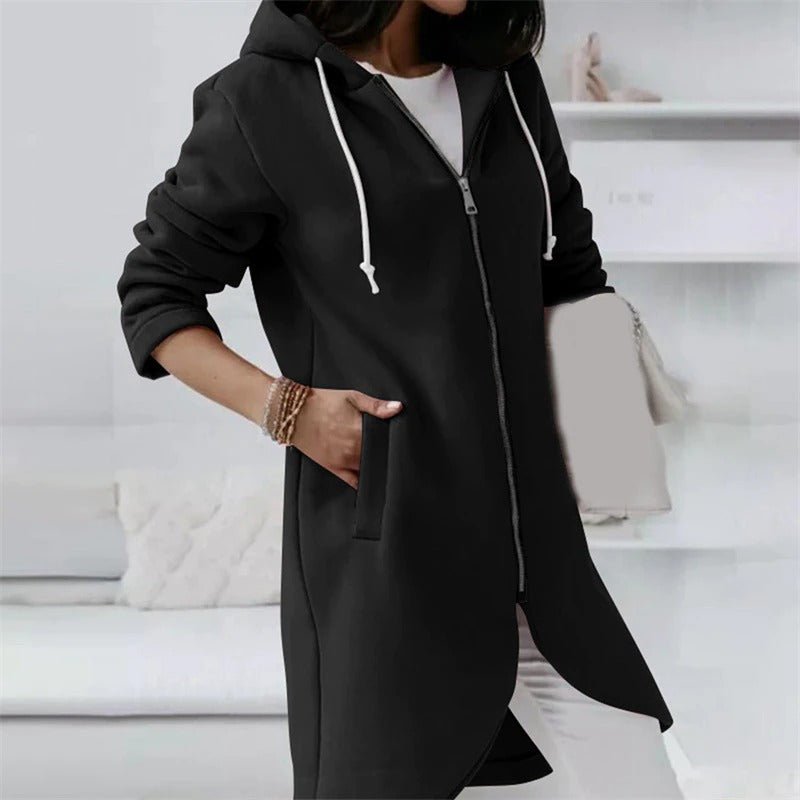 GR Jacket | Comfortable long hooded vest for women