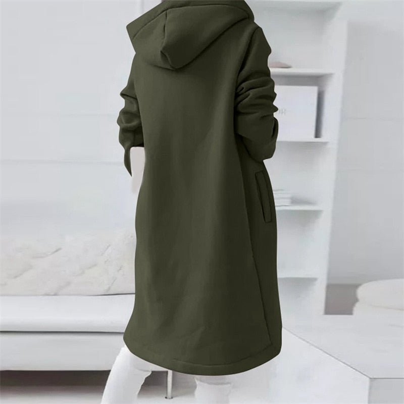 GR Jacket | Comfortable long hooded vest for women