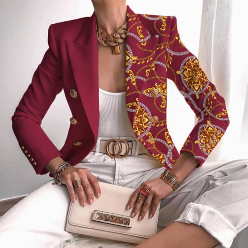 GR | Butterfly pattern blazer for women: New 2024