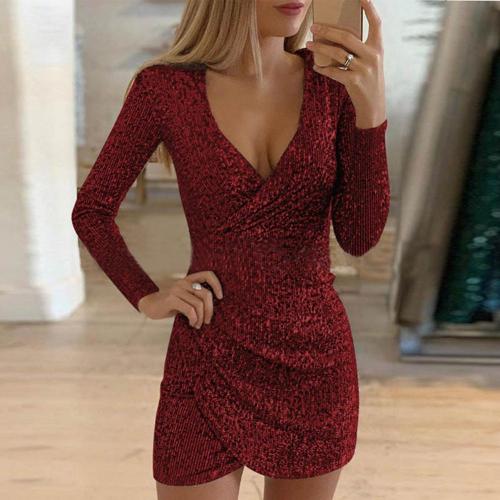 GR Glitzer Wickelkleid