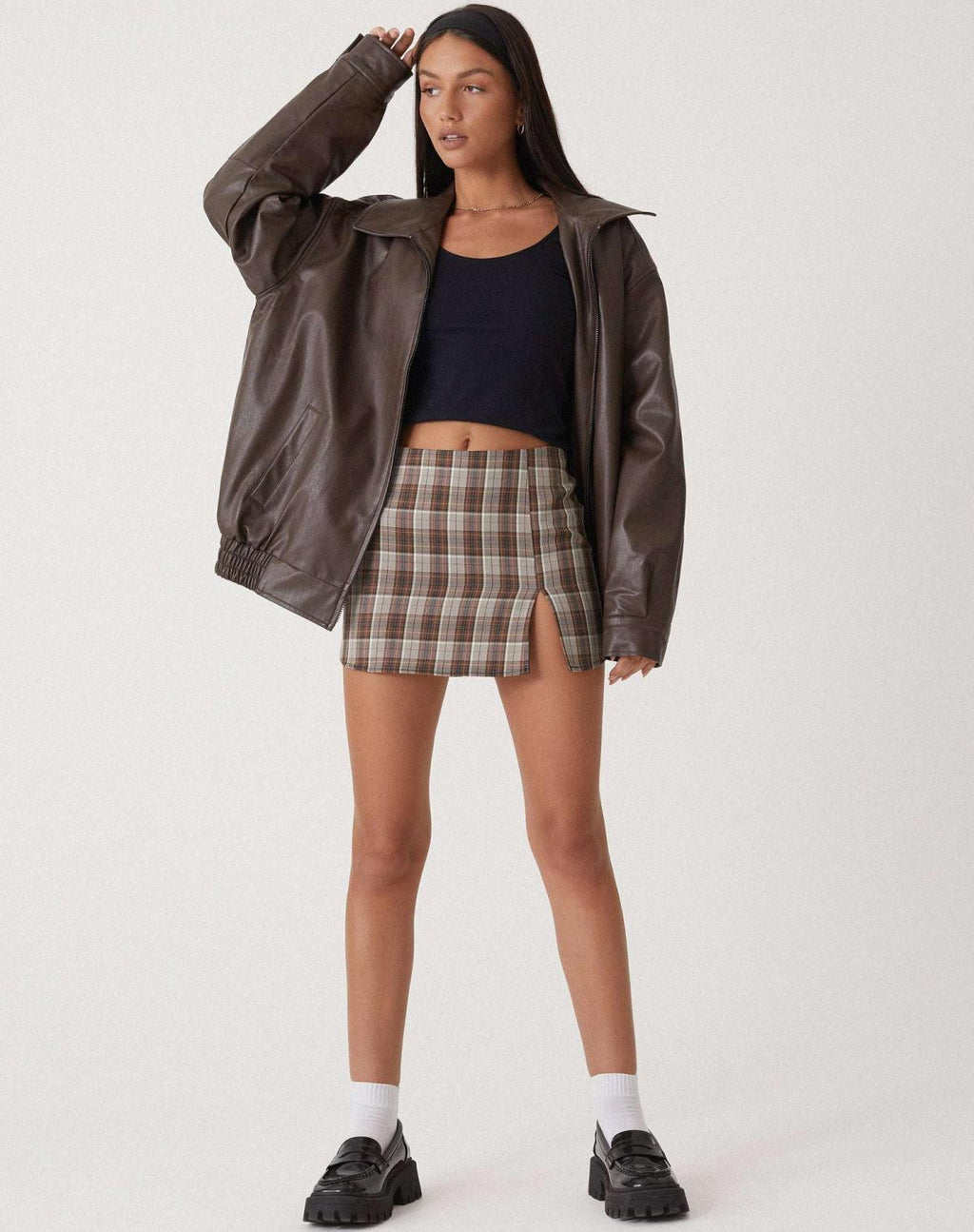 GR - Casual leather jacket for women