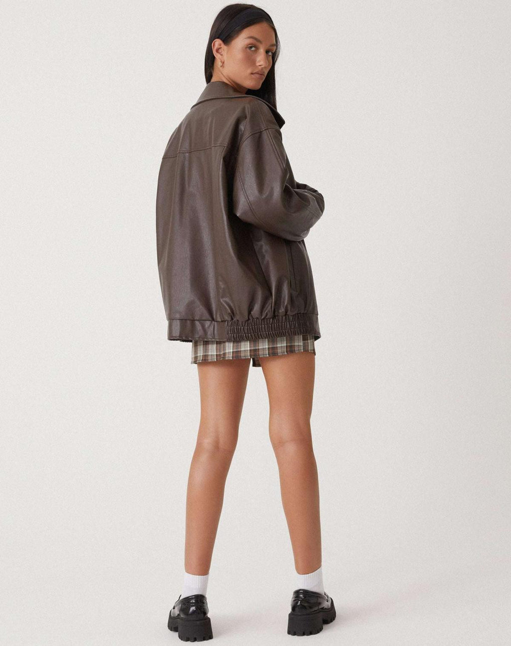 GR - Casual leather jacket for women