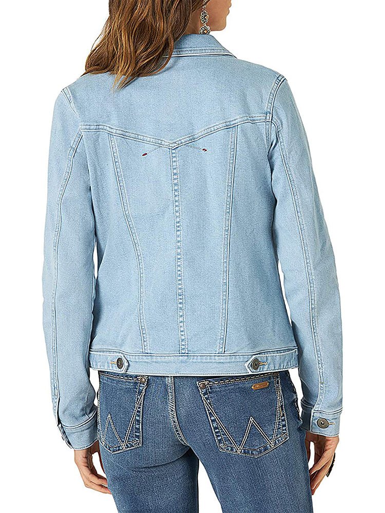 GR | Women's Jackets Single-breasted denim jacket with pockets
