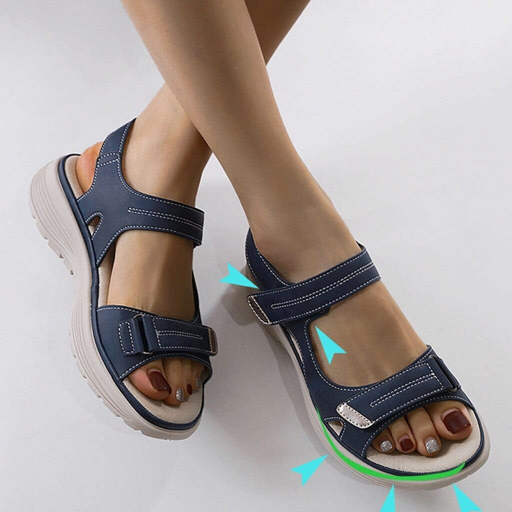 GR | Adjustable Summer Sandals with Double Straps for Women