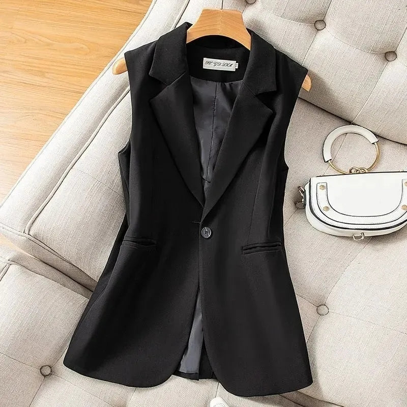 GR | Damen Weste Jacke Ärmellose Blazer