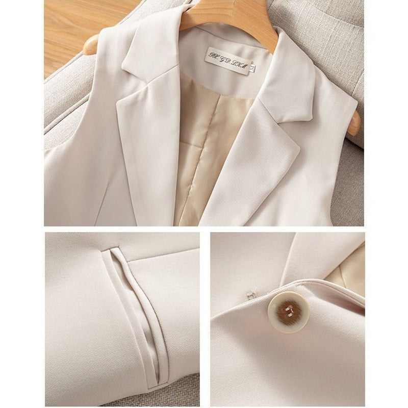 GR | Damen Weste Jacke Ärmellose Blazer