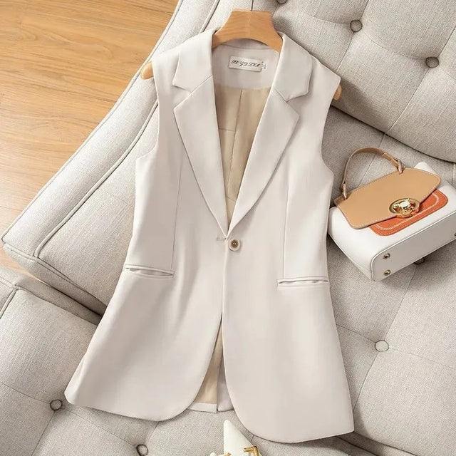 GR | Damen Weste Jacke Ärmellose Blazer
