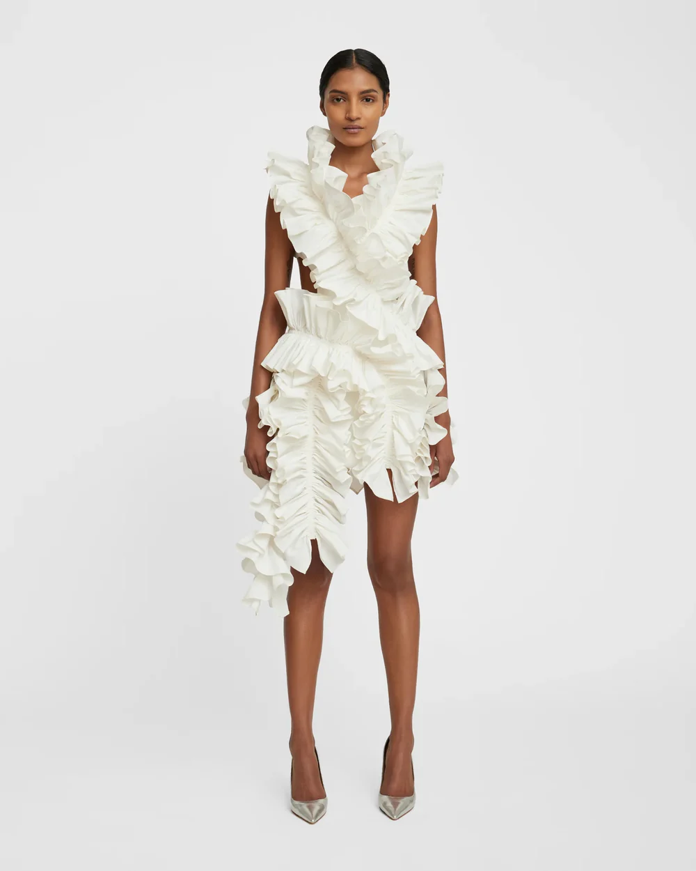 Enchanting asymmetrical dress