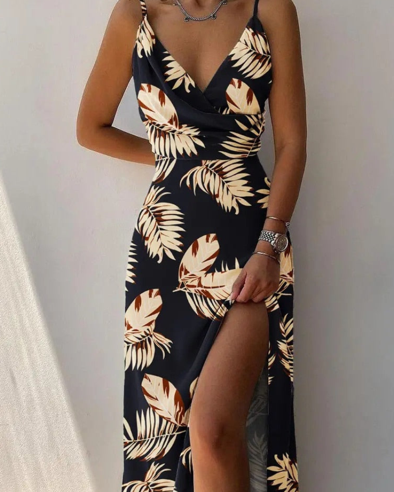 GR | Dress with Long Slit for Women