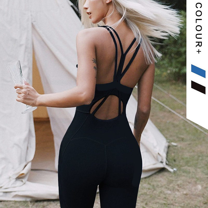 GR | Yoga Sporty One-Piece Bodysuits Fitness Training Clothing