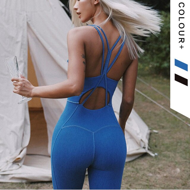 GR | Yoga Sporty One-Piece Bodysuits Fitness Training Clothing