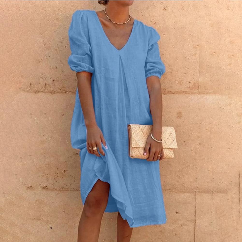 GR | Elegante Leinenkleid