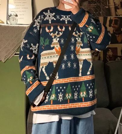 GR | Strickpullover Mit Vintage-Look