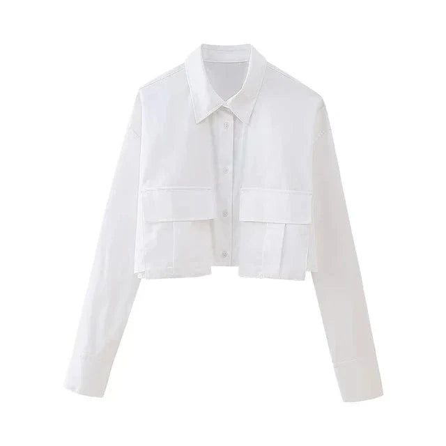 GR | Crop Blouse Top