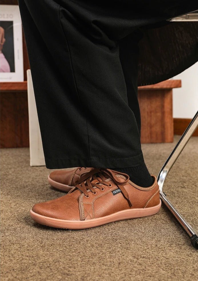 GR | Leather with Wide Fit Zero Drop
