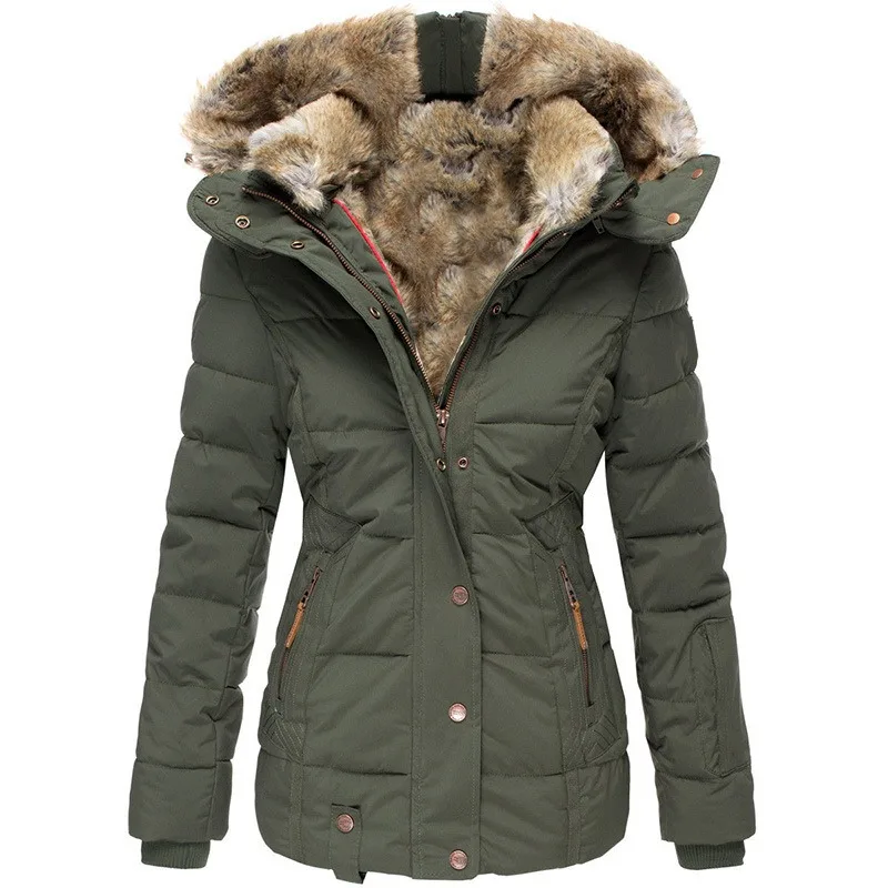 GR | Waterproof winter jacket with faux fur for women - Bestseller 2023 