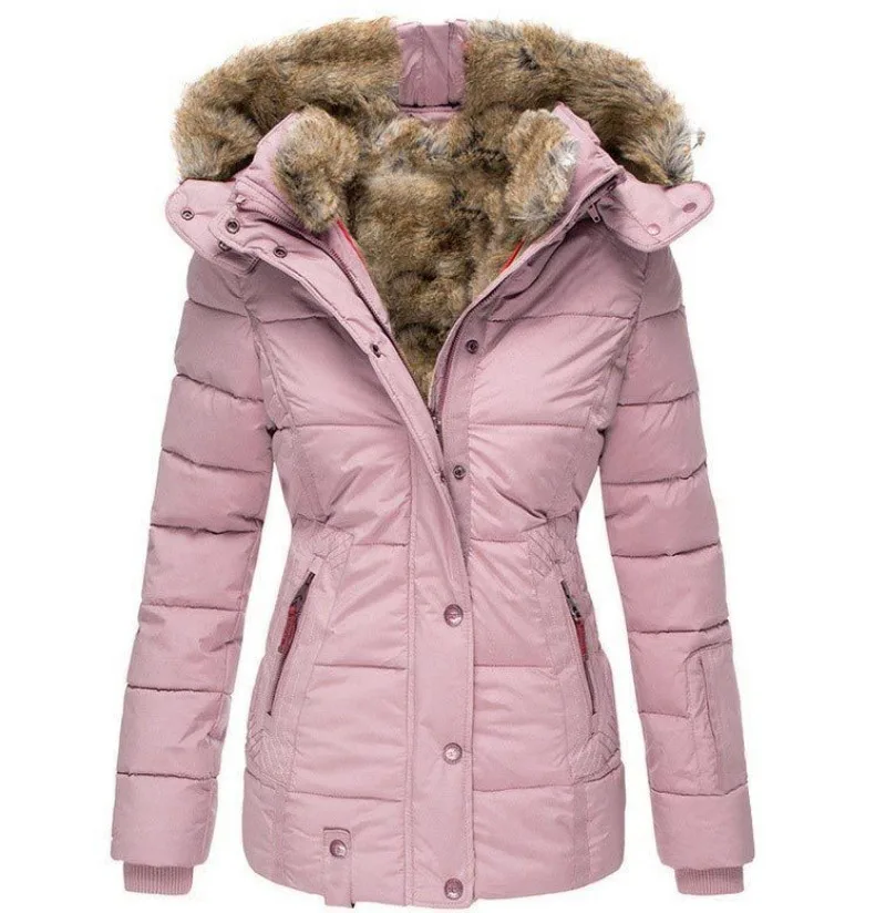 GR | Waterproof winter jacket with faux fur for women - Bestseller 2023 