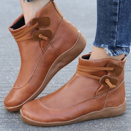 Ankle boots with straps