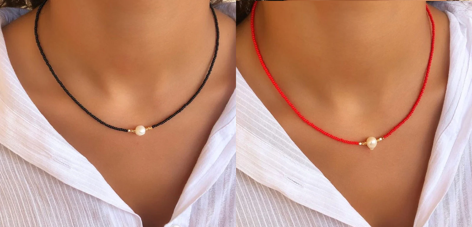 GR | Necklace with Natural Pearls