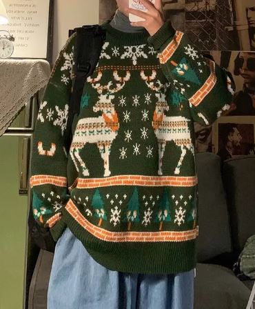 GR | Strickpullover Mit Vintage-Look
